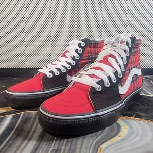 Vans SK8-HI Pendleton 'Multi - Red' Woman's Size 7.0 Men's 5.5